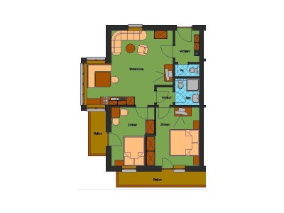 Apartment Apartment/2 Schlafräume/Dusche, WC - Features photo 21