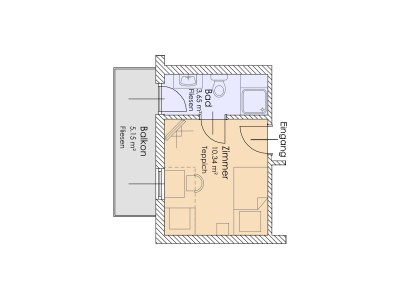 Holiday room Einzelzimmer TYP B - Features photo 29