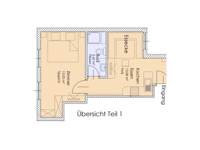 Holiday room App. 60 m² - 2 Schlafzimmer, Bad, sep. WC - Features photo 30