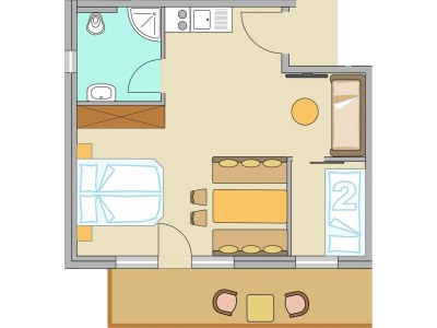 Apartment Superior Apartment Gartenhotel Rosenhof 2-6 Pers. - Features photo 75