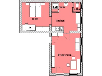 Apartment Appartement Nr. 19 mit 1 Schlafraum, Dusche - Features photo 24