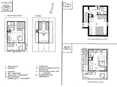 Apartment Ferienhaus Nr.6/1 Schlafraum/ Dusche, WC - Features photo 34