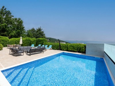 Villa Villa THALASSA mit beheiztem Pool und Meerblick bei Opatija - Outdoor photo 6