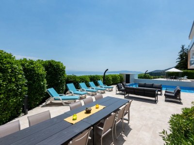 Villa Villa THALASSA mit beheiztem Pool und Meerblick bei Opatija - Outdoor photo 7