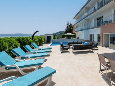 Villa Villa THALASSA mit beheiztem Pool und Meerblick bei Opatija - Outdoor photo 10