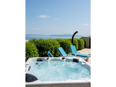 Villa Villa THALASSA mit beheiztem Pool und Meerblick bei Opatija - Outdoor photo 15
