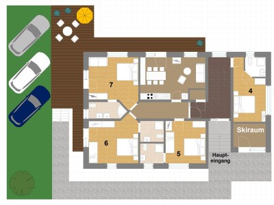 Apartment Ferienhaus, 7 Schlafzimmer mit En Suite Bad - Features photo 59