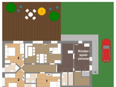 Apartment Ferienhaus, 7 Schlafzimmer mit En Suite Bad - Features photo 60