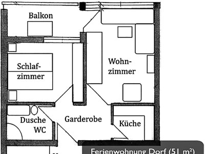 Apartment Wohnung Zentrum, 53 m² 1-4 Personen - Features photo 9