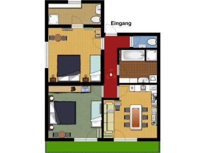 Apartment App. 3  75m² 3-6 Pers. 2 SCHLAFRÄUME U. WOHNKÜCHE - Features photo 37