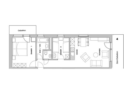 Apartment 3-Bettwohnung Nr. 4 - Features photo 5