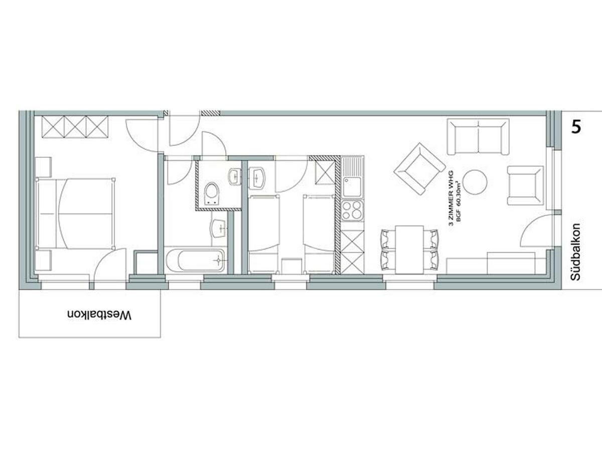 Apartment 4-Bettwohnung Nr. 5 - Features photo 5