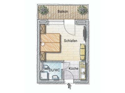 Apartment 1-Raum Studio Appartement Nr. 3, 4, 9 - Features photo 94