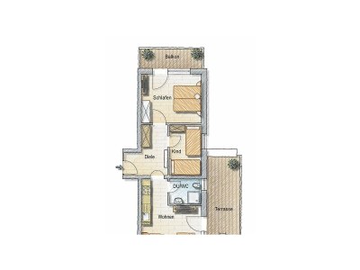 Apartment 3-Raum Appartement Nr.5 Balkon + Terrasse - Features photo 82