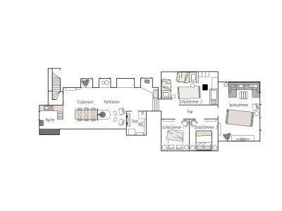 Apartment 6-Bett-Ferienwohnung EifelBleibe - Features photo 59