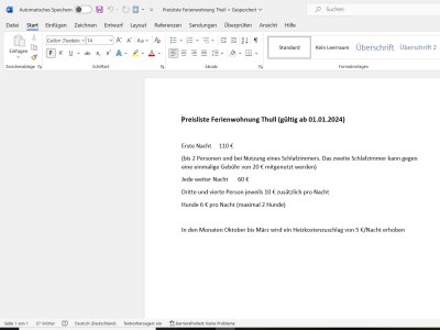 Apartment 4-Bett-Ferienwohnung mit Dusche und Bad/WC - Outdoor photo 11