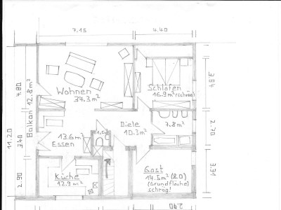 Apartment Appartement/Fewo, Dusche oder Bad, WC, 2 Schlafräu - Features photo 30