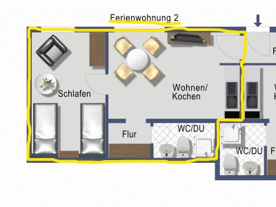 Apartment 2-Bett-Wohnung "Am See" 2 - Features photo 17