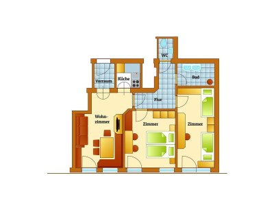 Apartment Deluxe Apartment mit 2 Schlafzimmer und Südbalkon - Outdoor photo 24