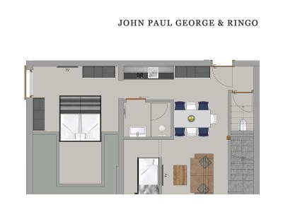 Apartment JOHN PAUL GEORGE und RINGO Dont let me down - Features photo 76