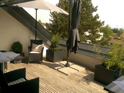 Holiday apartment Rooftop studio with open fireplace in Überlingen - Holiday apartment