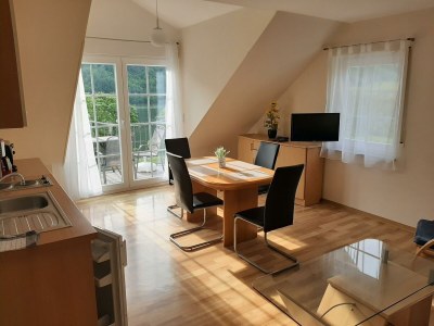 Apartment Ferienwohnung, Dusche, WC, Flussblick - Features photo 19