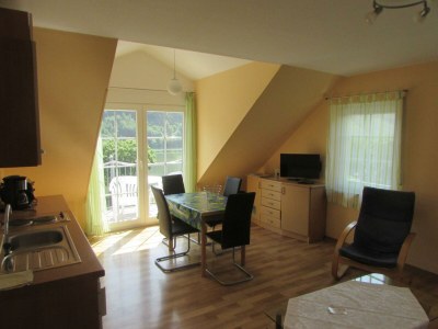 Apartment Ferienwohnung, Dusche, WC, Flussblick - Features photo 23