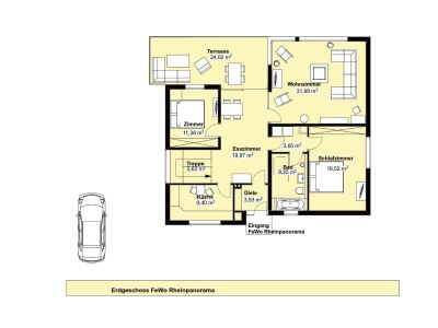Apartment Ferienwohnung Rheinpanorama - Outdoor photo 14