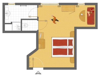 Holiday room Doppelzimmer Nord ohne Balkon / Halbpension - Features photo 29