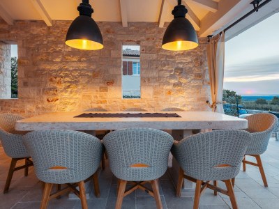 Villa with pool and sea view in Krk - Outdoor photo 11