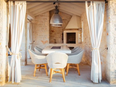 Villa with pool and sea view in Krk - Outdoor photo 12