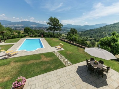 Cottage Luxusvillen in Poppi mit beheiztem Pool - Outdoor photo 12