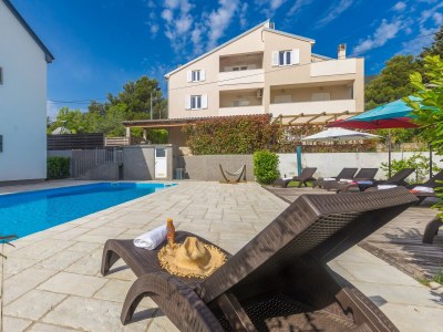 Holiday apartment Michele with large heated pool 50m2 and sea view - Outdoor photo 10