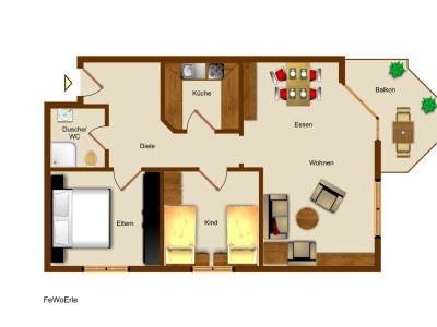 Apartment Ferienwohnung Erle II - Features photo 16