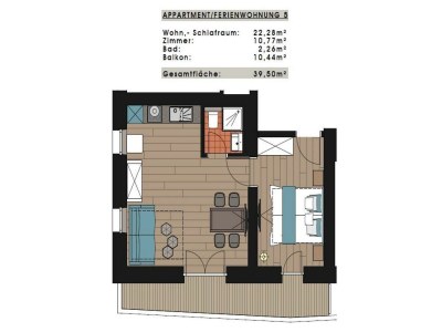 Apartment Appartement 5  (2-4 Personen) 1. Stock - Features photo 20