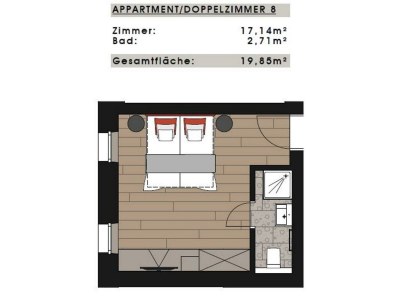 Apartment Apartment/Doppelzimmer 8  (1-2 Personen) - Features photo 17