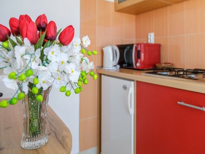 Apartment Rooms Sani- Double Room with Terrace and Sea View (S2) - Features photo 9