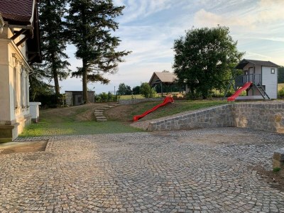 Holiday house Spacious holiday home in Šluknov with private garden - Outdoor photo 33