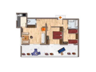 Apartment 3-Zimmer Appartement 54 m² - Features photo 53