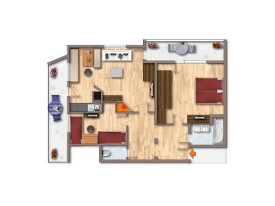 Apartment 3-Zimmer Appartement 54 m² - Features photo 54