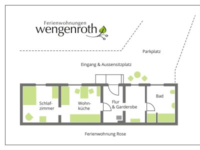 Apartment 2-Bett-Wohnung "Rose" - Features photo 11
