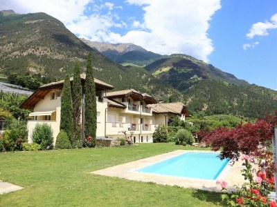 Apartment Wohnung in Goldrain mit Pool und Bergblick - Outdoor photo 16