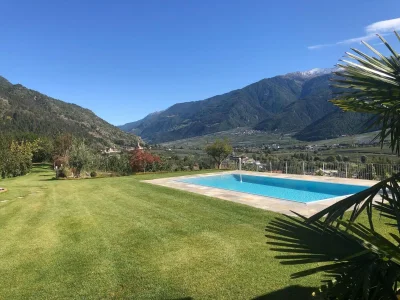 Apartment Wohnung in Goldrain mit Pool und Bergblick - Outdoor photo 17