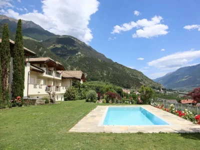 Apartment Wohnung in Goldrain mit Pool und Bergblick - Outdoor photo 18