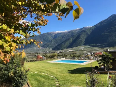 Apartment Wohnung in Goldrain mit Pool und Bergblick - Outdoor photo 20