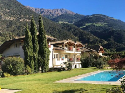 Apartment Wohnung in Goldrain mit Pool und Bergblick - Outdoor photo 24