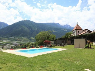 Apartment Wohnung in Goldrain mit Pool und Bergblick - Outdoor photo 29