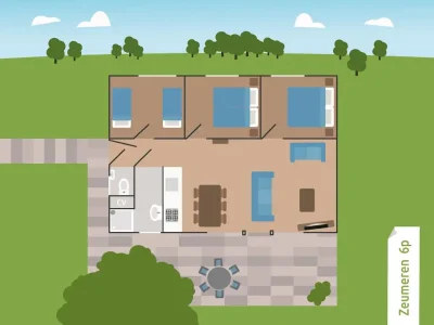 Holiday park Bungalow in Netherlands with Garden Terrace - Outdoor photo 17