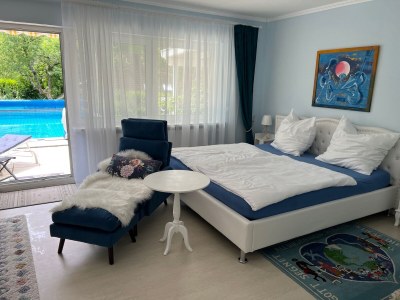 Holiday apartment pool view in Waldkirch - Holiday apartment