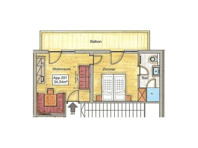 Apartment 2-Zimmer FeWo (Nr. 201) - Features photo 39